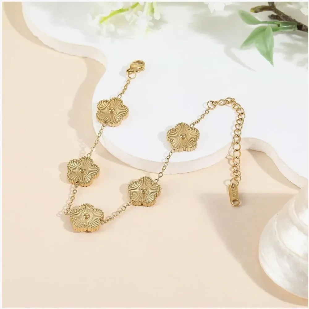Four Leaf Clover Set for Women 18K Gold Plated